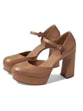 Bernardo- Valencia Platform Mary Jane Heels, Sand, Size 11 NWOB